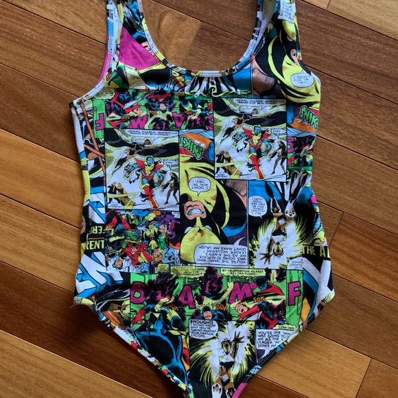 Vintage Marvel Comic Book Bodysuit - Picture 6 of 6